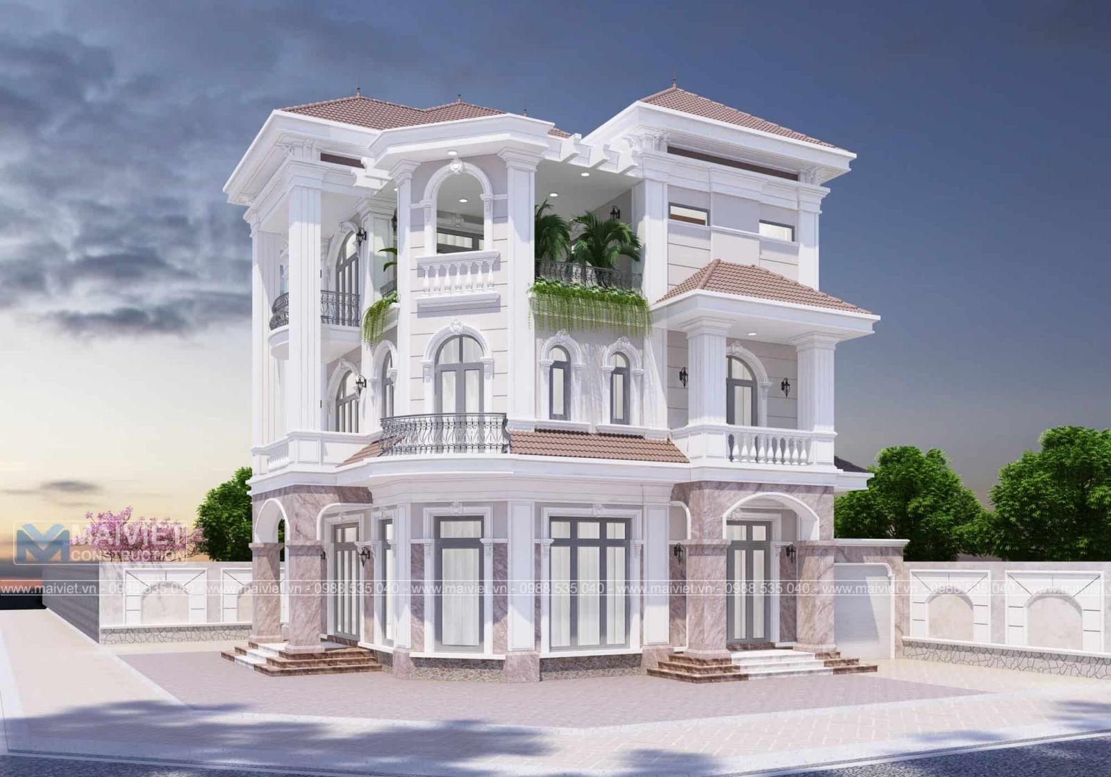 xây trọn gói nhà biệt thự
