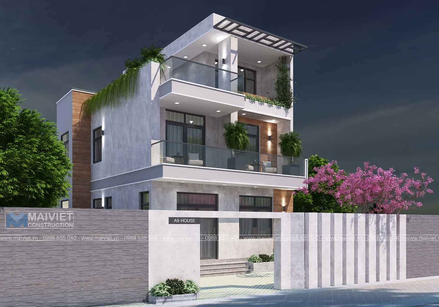 thiết kế xây dựng trọn gói nhà phố 