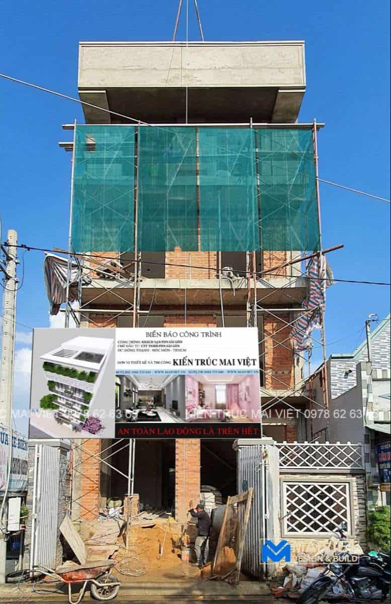 công trình xây nhà phần thô tại quận 8