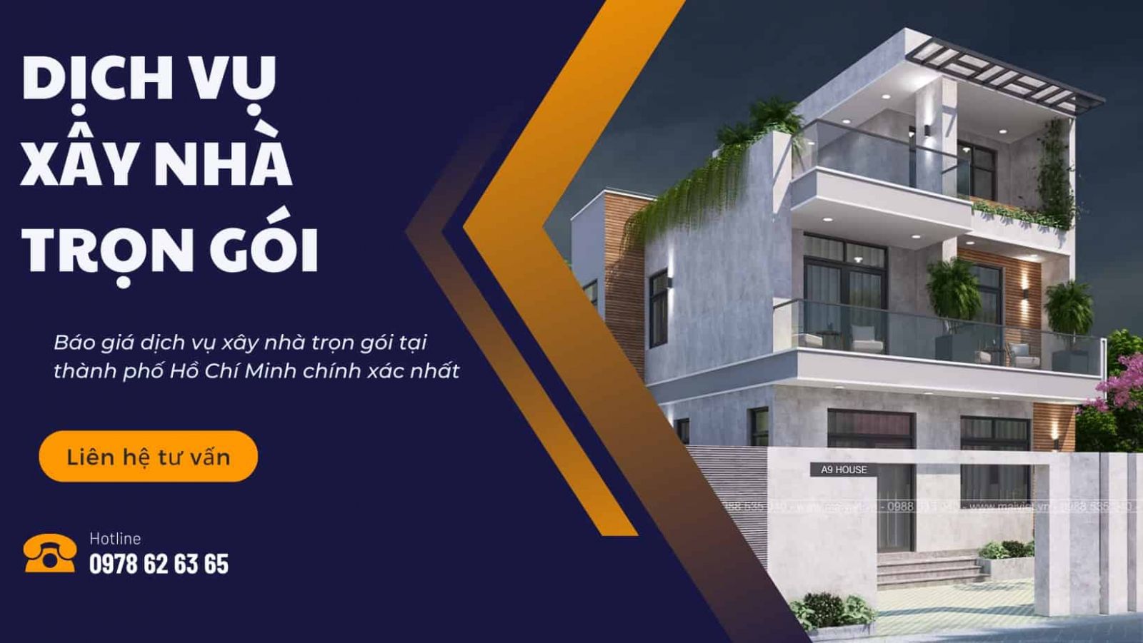 dịch vụ xây nhà trọn gói 
