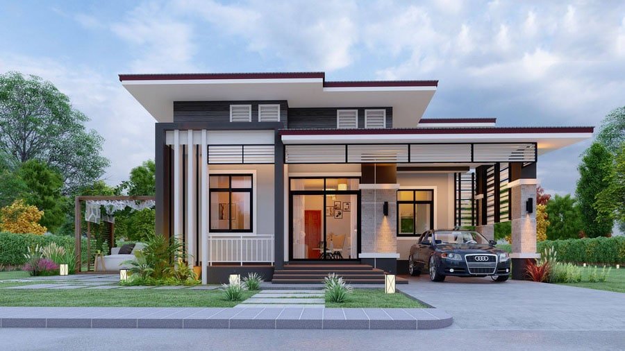 TOP 10 mẫu nhà 1 tầng đẹp đơn giản hiện đại mà giá xây lại rẻ