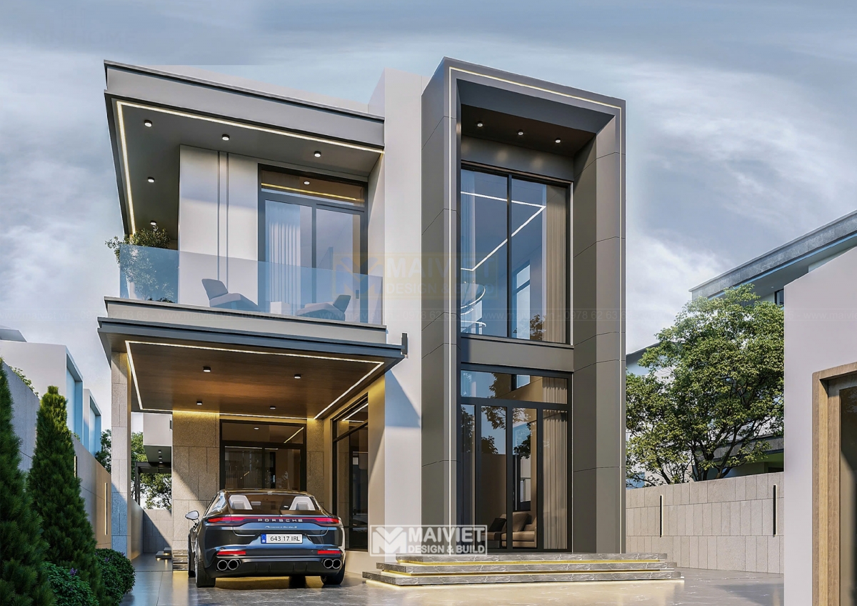 Thi công biệt thự hiện đại tại Bình Phước