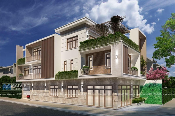 Thiết kế nhà biệt thự phố tại Đồng Xoài, Bình Phước