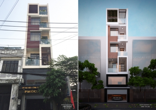 Thiết kế và thi công nhà phố mặt tiền 4m tại quận Bình Tân